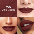 Swiss Beauty Pure Matte Lipstick , Non-Drying, Smooth Glide, Long Lasting - 225 Cafe Mocha | Grocsy