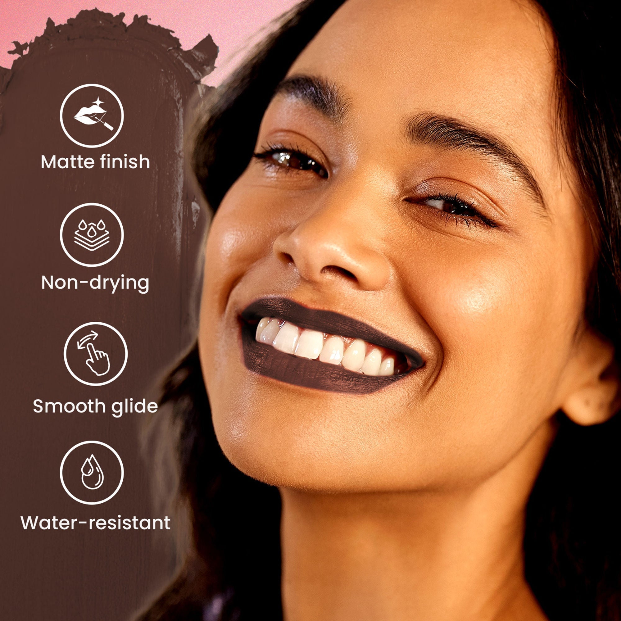Swiss Beauty Pure Matte Lipstick , Non-Drying, Smooth Glide, Long Lasting - 227 Coffee | Grocsy