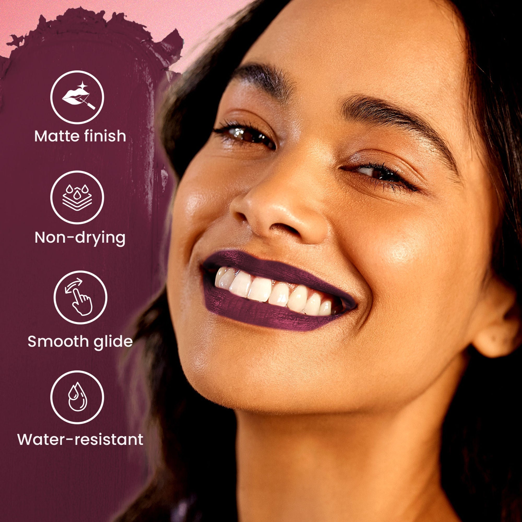 Swiss Beauty Pure Matte Lipstick , Non-Drying, Smooth Glide, Long Lasting - 230 Brandy Harrington | Grocsy