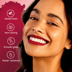 Swiss Beauty Pure Matte Lipstick , Non-Drying, Smooth Glide, Long Lasting - 201 Russsian Red | Grocsy