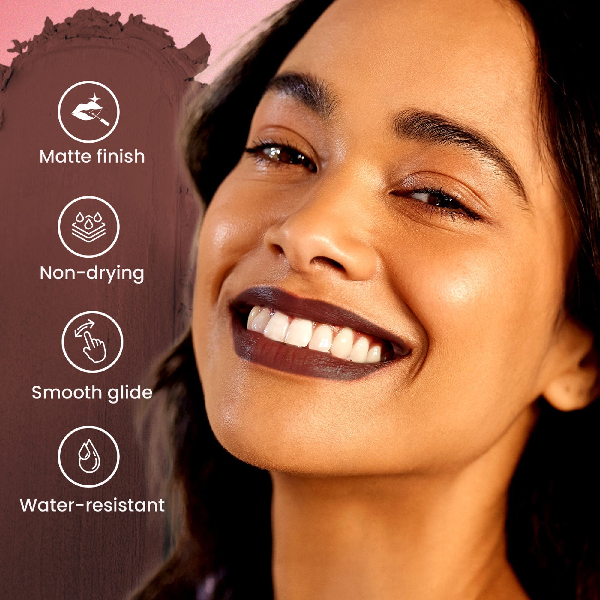 Swiss Beauty Pure Matte Lipstick , Non-Drying, Smooth Glide, Long Lasting - 203 Hazelnut | Grocsy