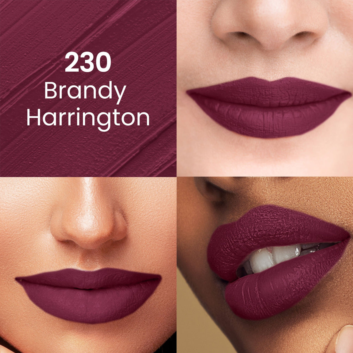 Swiss Beauty Pure Matte Lipstick , Non-Drying, Smooth Glide, Long Lasting - 210 Burgundy | Grocsy