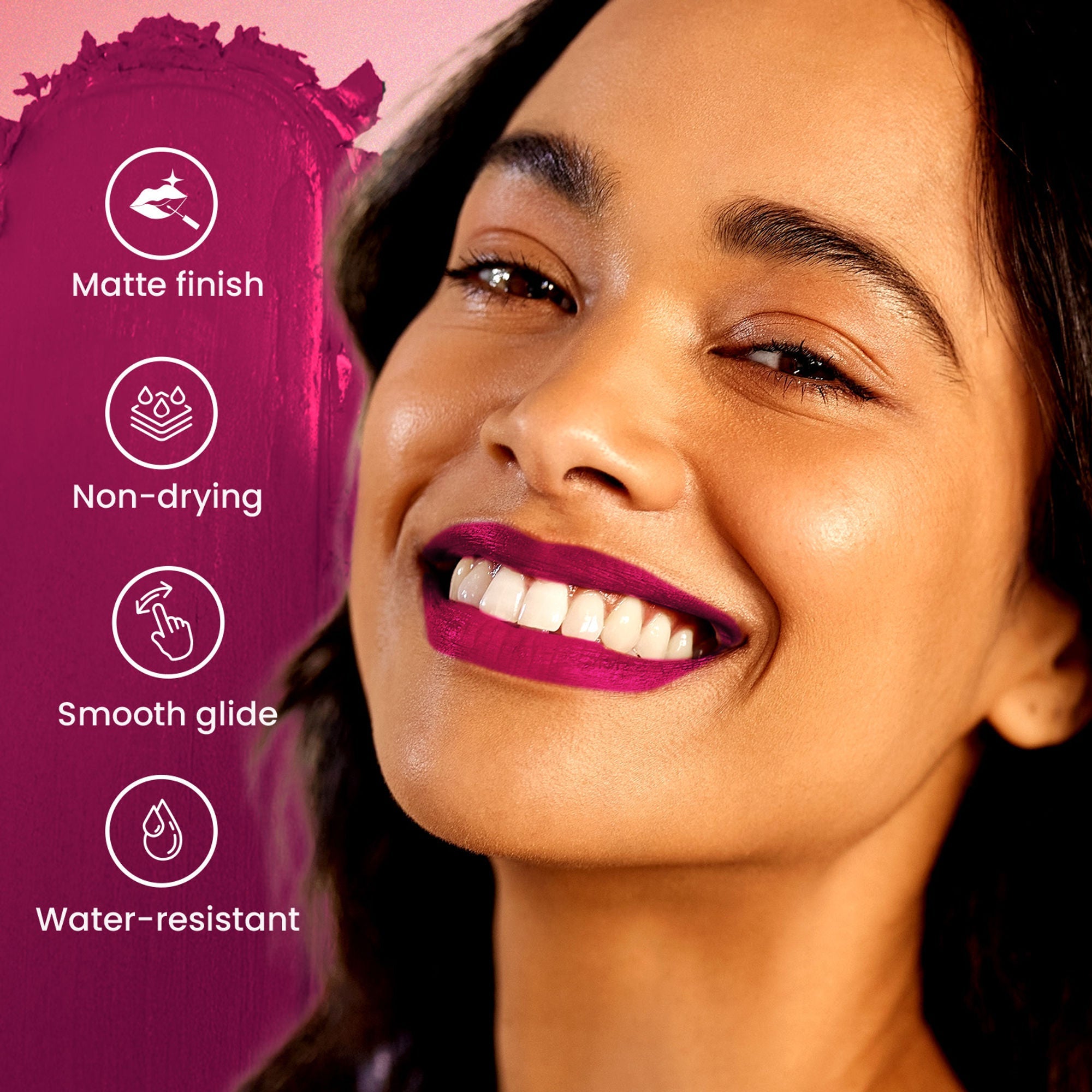 Swiss Beauty Pure Matte Lipstick , Non-Drying, Smooth Glide, Long Lasting - 211 Magic Maroon | Grocsy