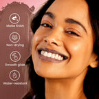 Swiss Beauty Pure Matte Lipstick , Non-Drying, Smooth Glide, Long Lasting - 214 Caramel | Grocsy