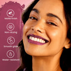 Swiss Beauty Pure Matte Lipstick , Non-Drying, Smooth Glide, Long Lasting - 222 Hot Nude | Grocsy