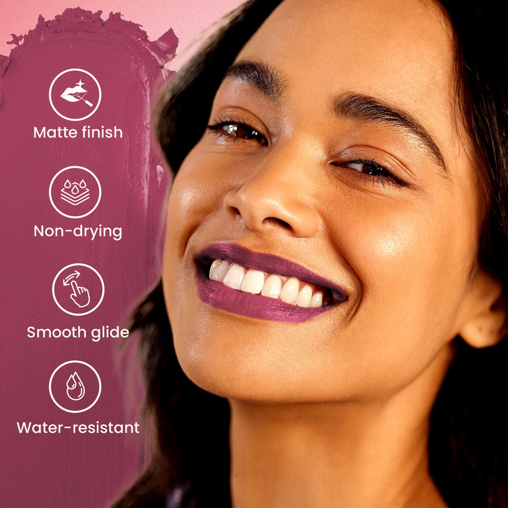 Swiss Beauty Pure Matte Lipstick , Non-Drying, Smooth Glide, Long Lasting - 222 Hot Nude | Grocsy