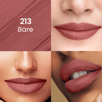 Swiss Beauty Pure Matte Lipstick , Non-Drying, Smooth Glide, Long Lasting - 213 Bare | Grocsy