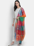 Janasya Women White Solid Kurta with Trousers & Dupatta | Grocsy