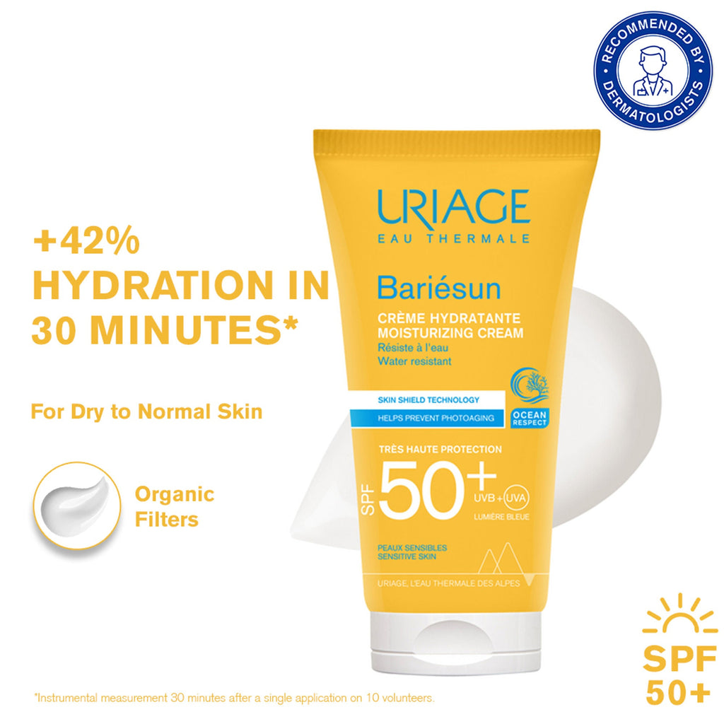 Uriage Bariesun Moisturizing Sunscreen SPF50+ Prevents Sun Damage & Skin Aging Dermat Recommended | Grocsy
