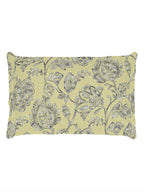 Story@home Cream-Coloured & Grey Floral Microfiber 180 TC Bedsheet & Pillow Cover | Grocsy