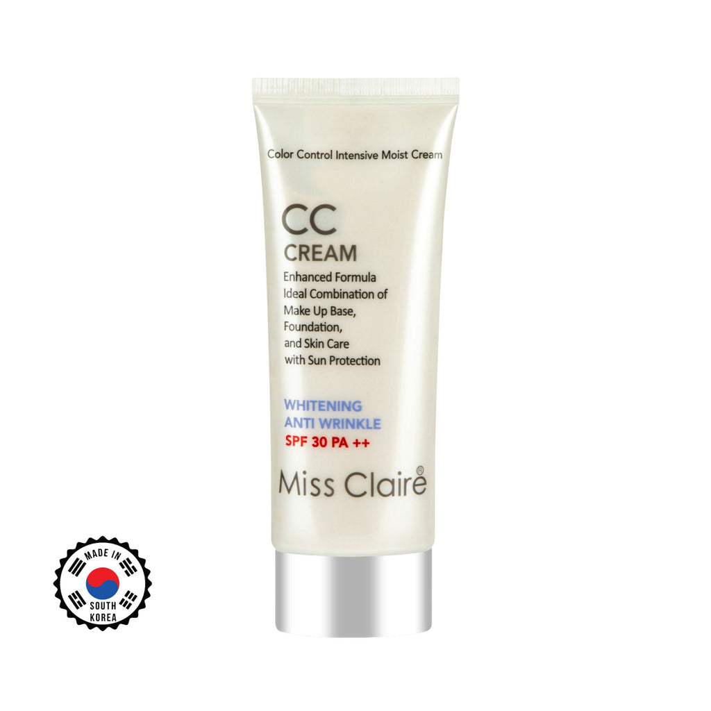 Miss Claire Prestige Cc Cream Whitening Anti Wrinkle Spf 30 Pa++ Color Controler | Grocsy
