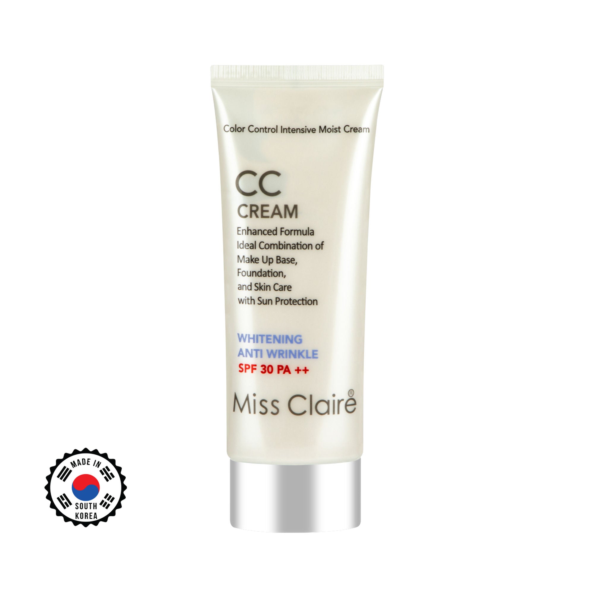Miss Claire Prestige Cc Cream Whitening Anti Wrinkle Spf 30 Pa++ Color Controler | Grocsy