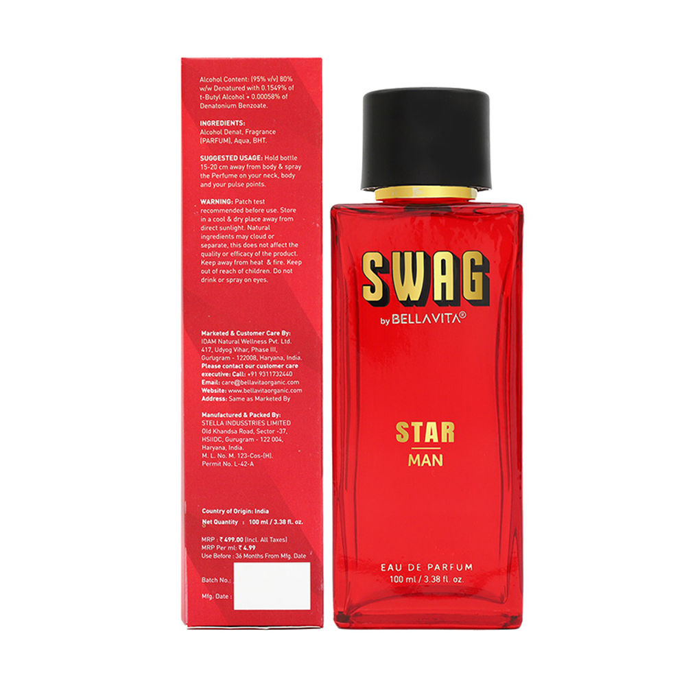 Swag Star Perfume For Men By Bella Vita | Grocsy
