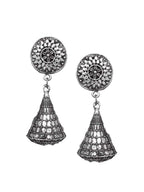 Cardinal Silver-Toned Oxidised Women Jewellery Set | Grocsy