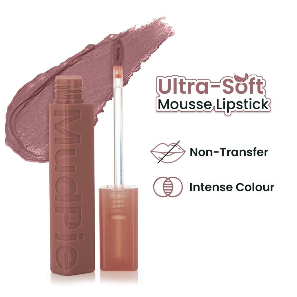 Swiss Beauty MudPie Lipstick With Velvet Matte Finish - 1 Brown Mush | Grocsy
