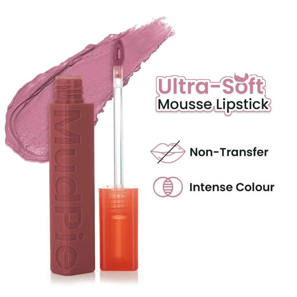 Swiss Beauty MudPie Lipstick With Velvet Matte Finish - 2 Hush Rose | Grocsy