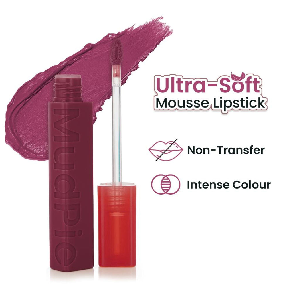 Swiss Beauty MudPie Lipstick With Velvet Matte Finish - 9 Burnt Berry | Grocsy