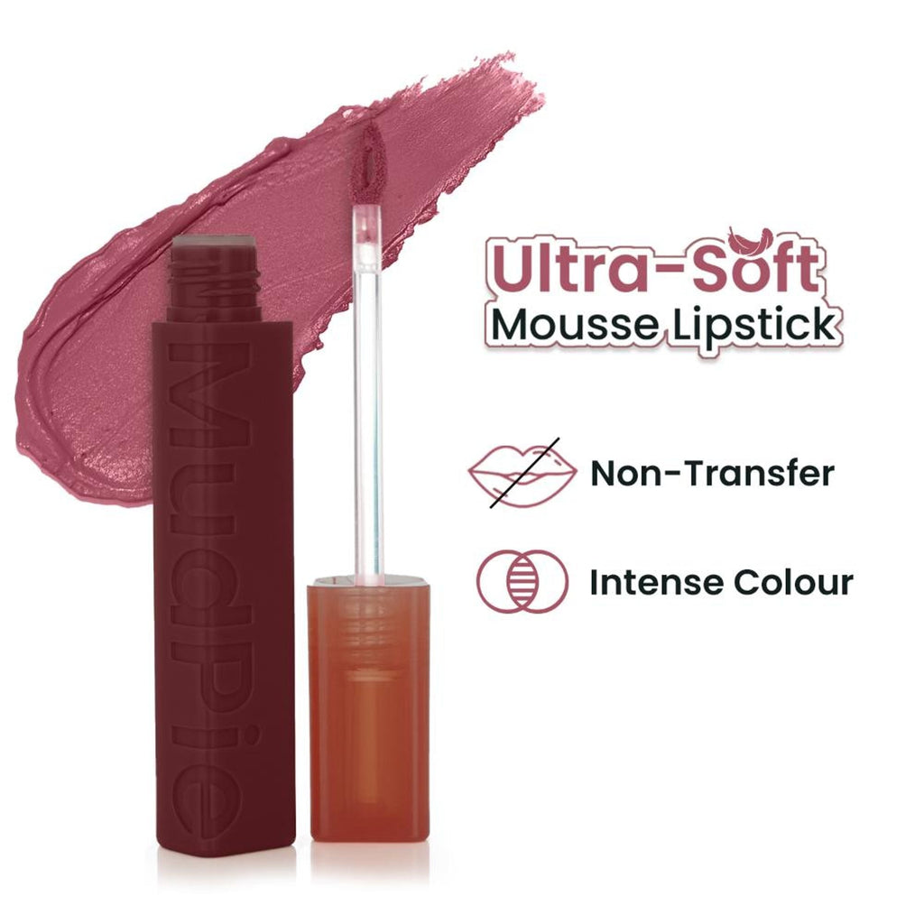 Swiss Beauty MudPie Lipstick With Velvet Matte Finish - 10 Yum Pink | Grocsy