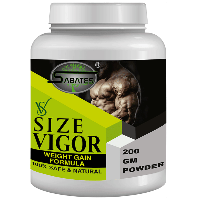 Sabates Size Vigour Weight Gain Formula Powder | Grocsy