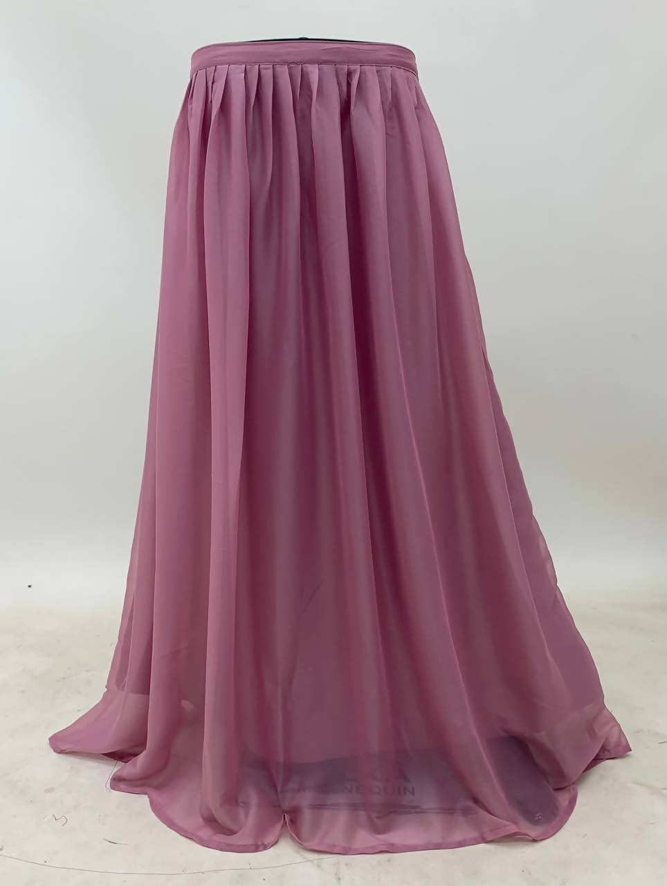 Lorenvalley Fashion Pink Viscose Silk Embroidery Work Gown Skirt Stitched | Grocsy