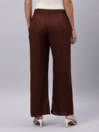 Souchii Brown Liva Ethnic Palazzos | Grocsy