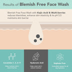 Lotus DermaBotanics Kojic Acid + Multi Berry Blemish-Free Face Wash, pH5.5, For Sensitive Skin | Grocsy