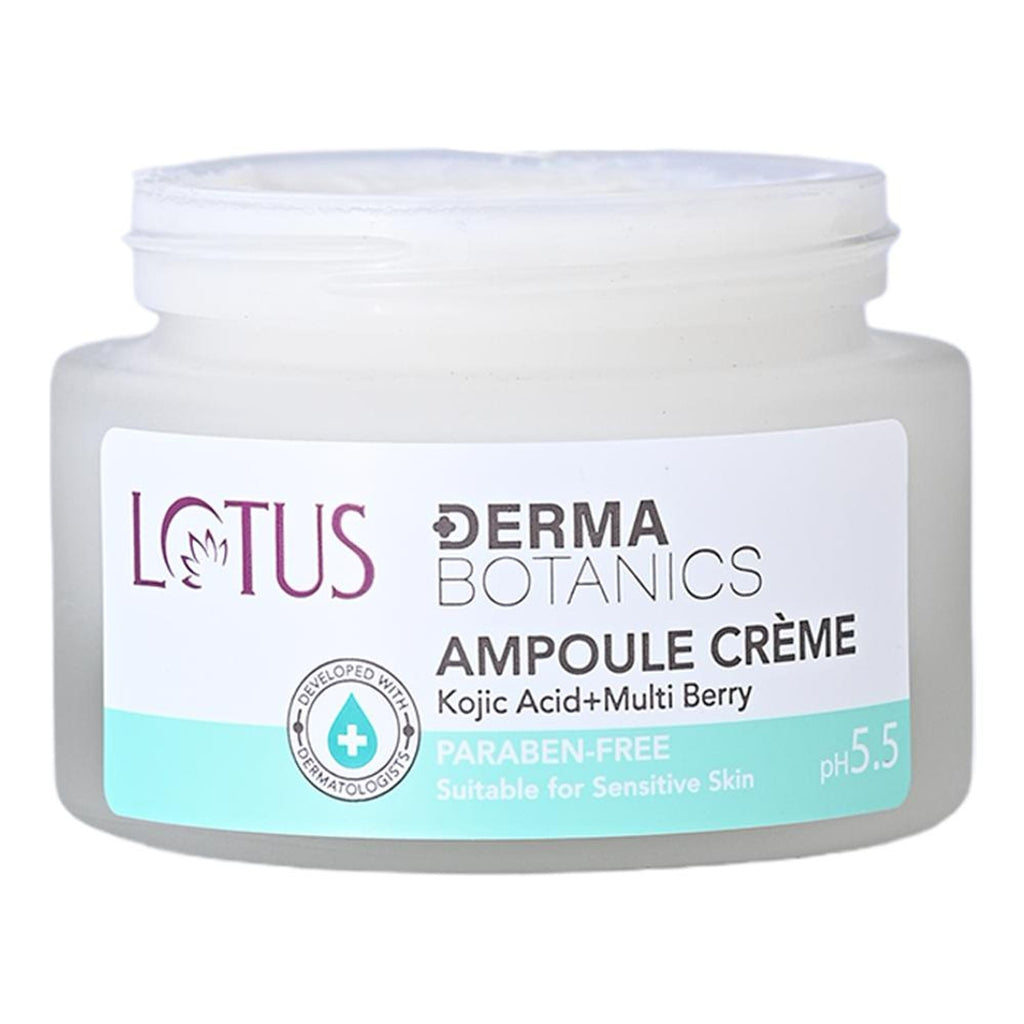 Lotus DermaBotanics Kojic Acid + Multi Berry Ampoule Crème, pH5.5, For Sensitive Skin | Grocsy