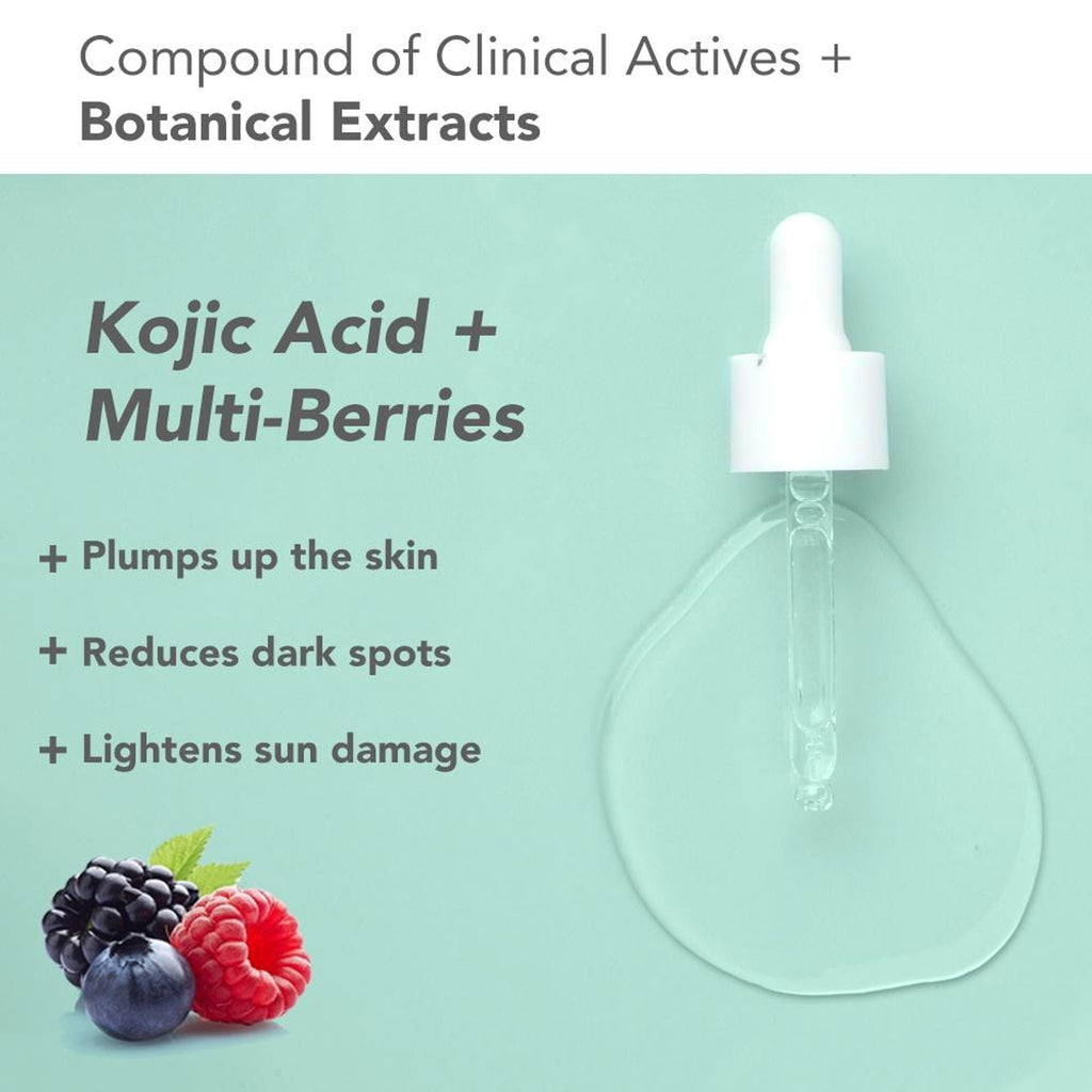 Lotus Herbals Derma Botanics Hi-Dose Serum Kojic Acid + Multi Berry, PH5.5 For Sensitive Skin | Grocsy