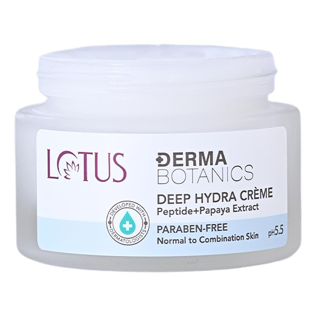 Lotus DermaBotanics Peptide + Papaya Extract Deep Hydra Creme, pH5.5, Normal to Combination Skin | Grocsy
