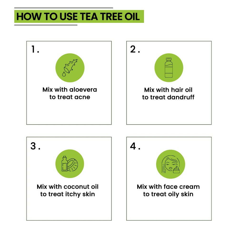 Rey Naturals Tea Tree Oil for Hair, Skin and Face Care | Grocsy