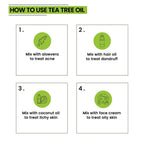 Rey Naturals Tea Tree Oil for Hair, Skin and Face Care | Grocsy