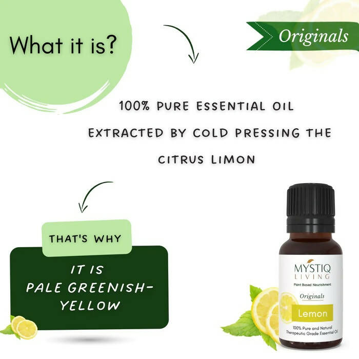 Mystiq Living Originals Lemon Essential Oil | Grocsy