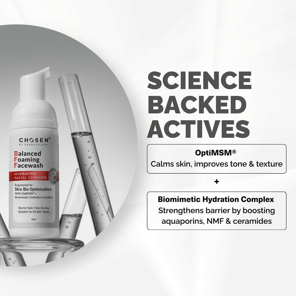 Chosen Balanced Foaming Facewash Daily Face Cleanser With Optimsm | Grocsy