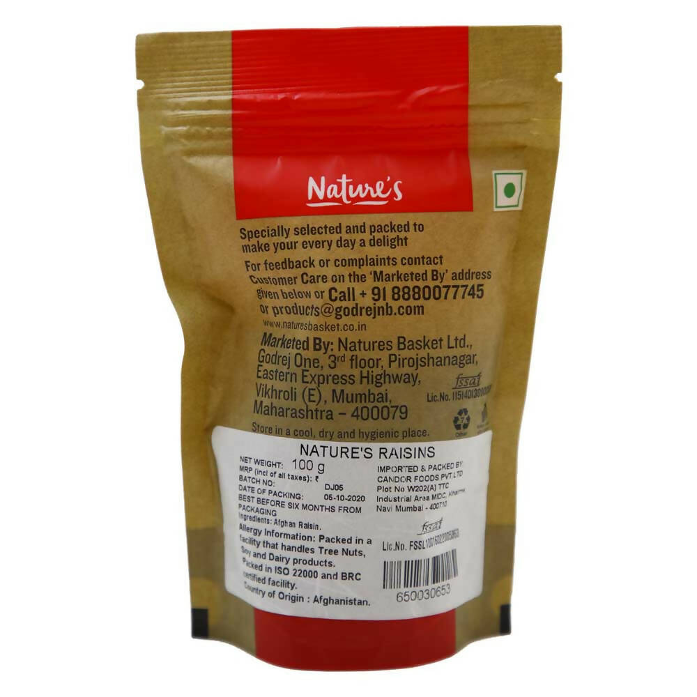Nature's Afghan Raisins | Grocsy