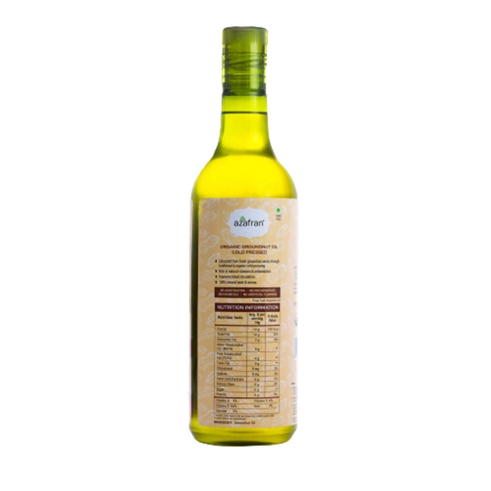 Azafran Organic Groundnut Oil (Cold Pressed) | Grocsy