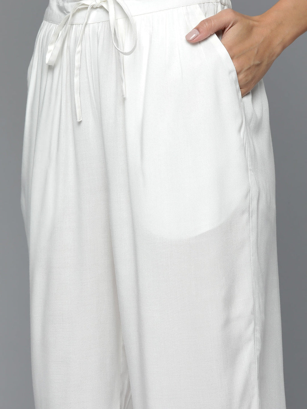 HERE&NOW Gotta Patti Kurta with Palazzos & With Dupatta | Grocsy