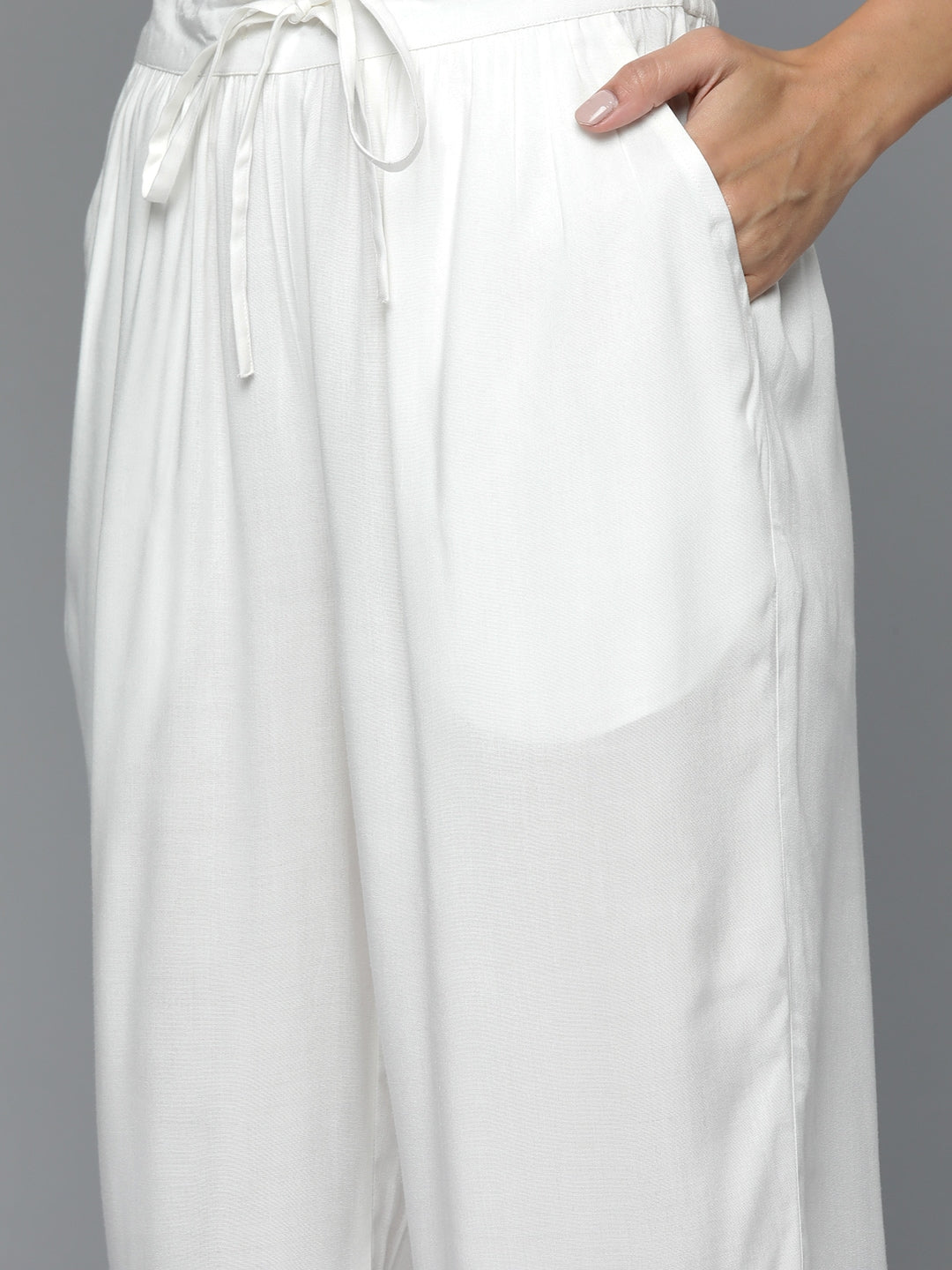 HERE&NOW Gotta Patti Kurta with Palazzos & With Dupatta | Grocsy