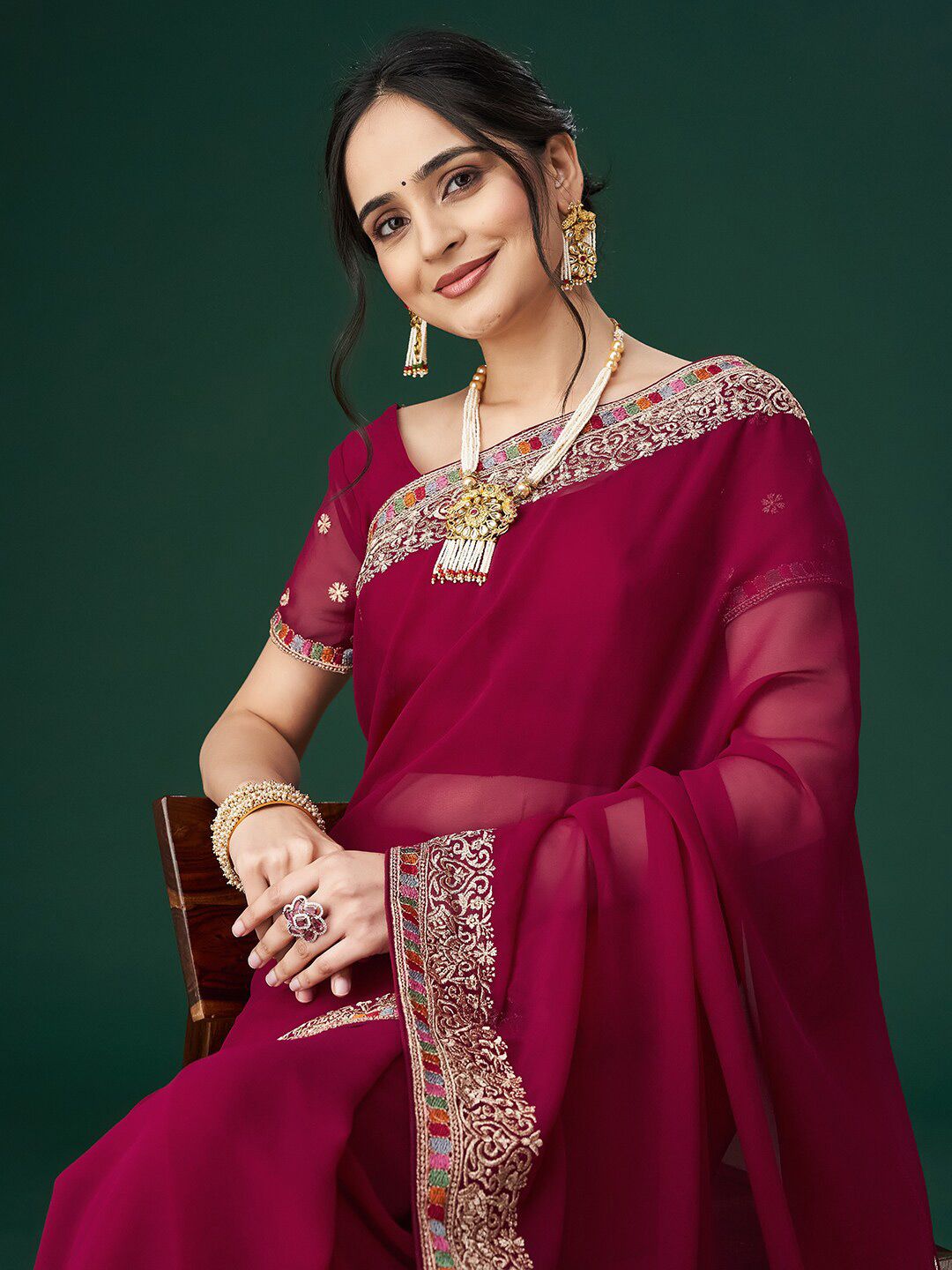 kasee Embroidered Sarees | Grocsy