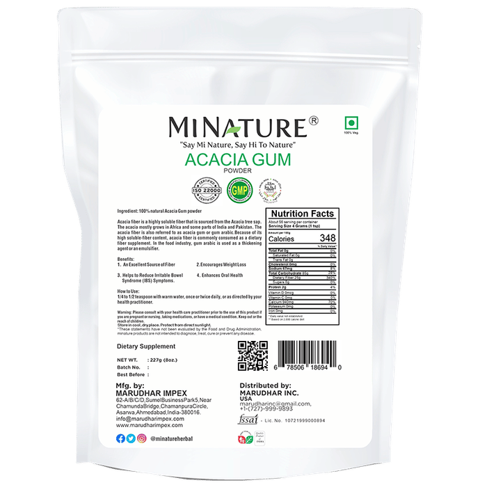 Minature Acacia Gum Powder | Grocsy