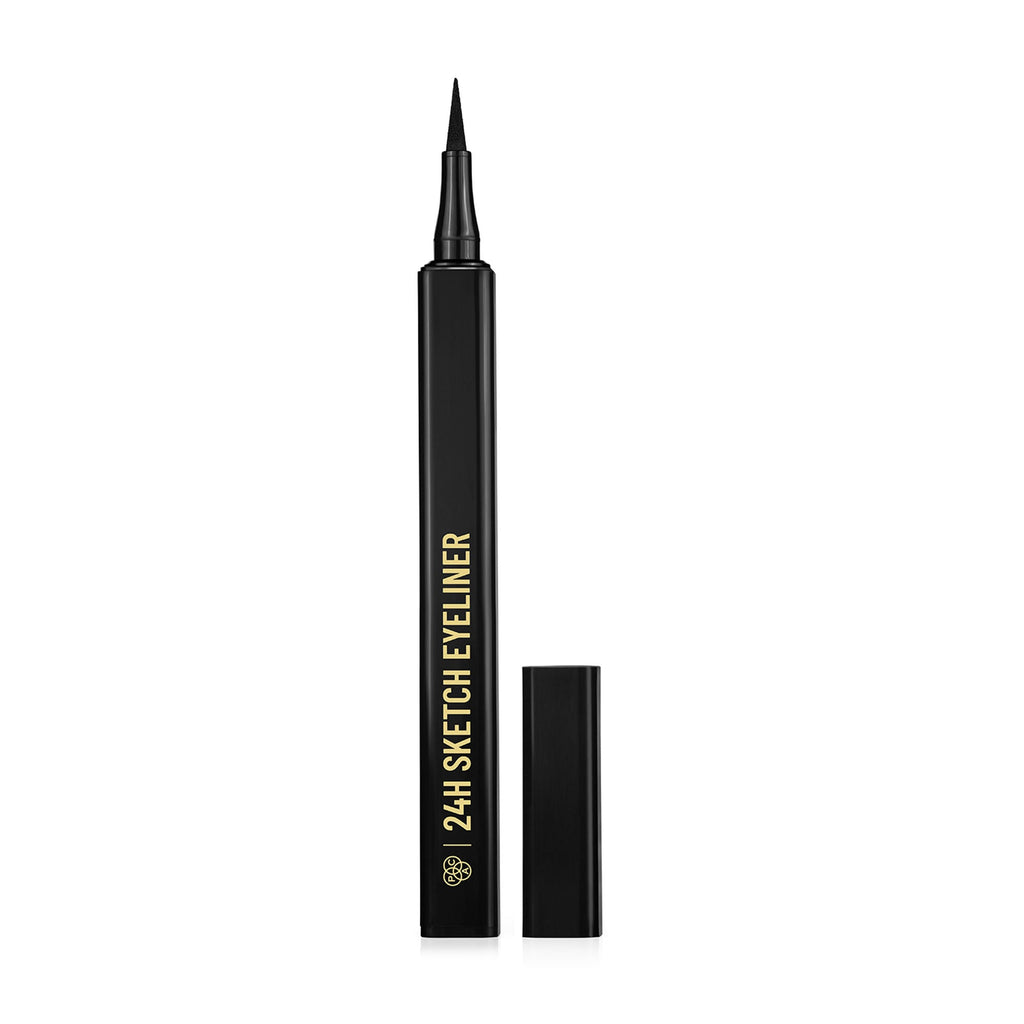 PAC Studio 24H Sketch Eyeliner - 0.2mm Precision Tip, Deep Black Matte Finish, Waterproof & Smudgeproof | Grocsy