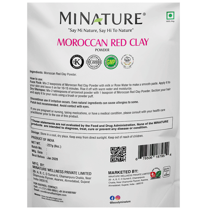 Minature Moroccan Red Clay Powder | Grocsy