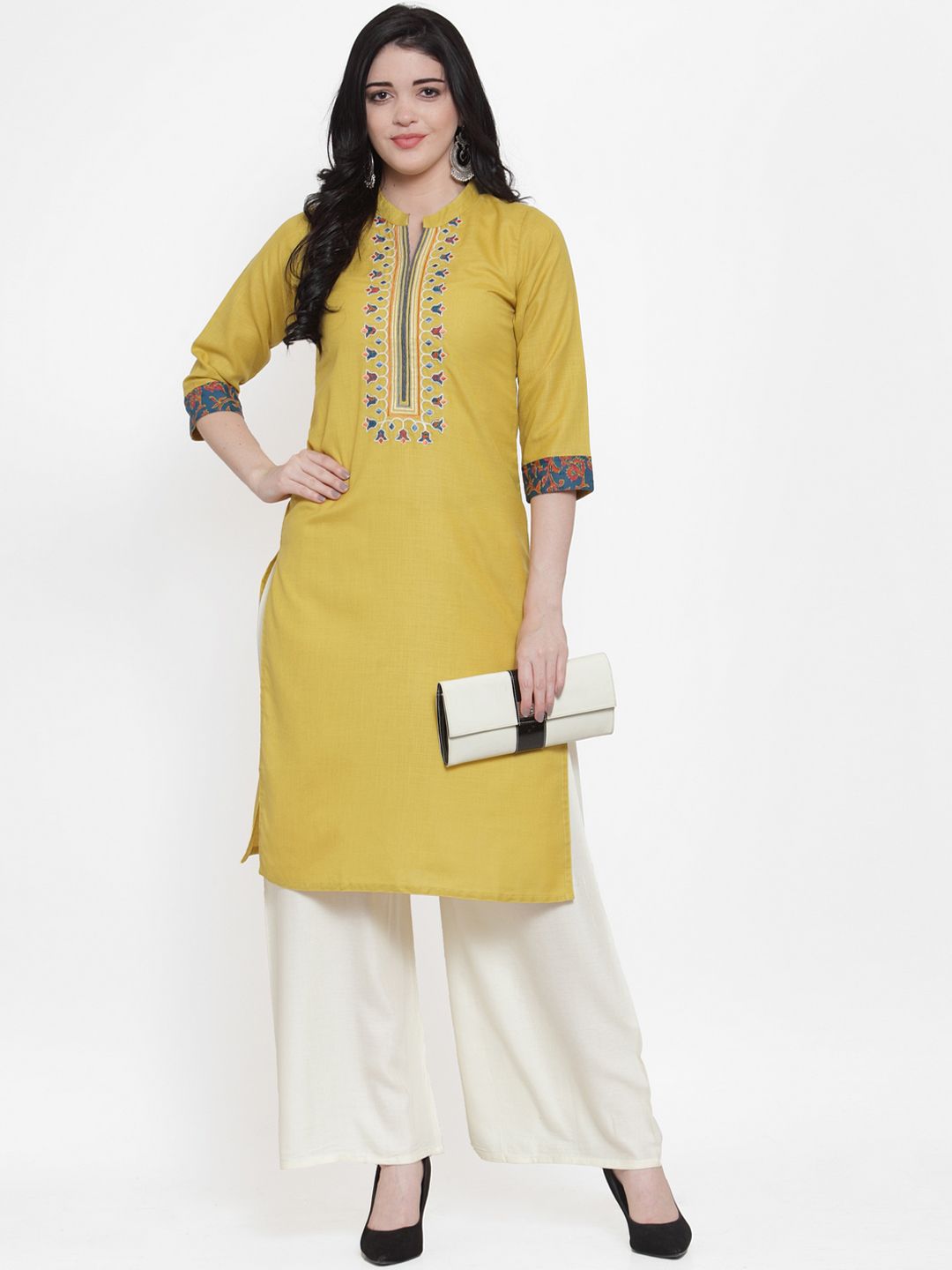 TAG 7 Women Pack Of 7 Solid Flared Palazzos | Grocsy