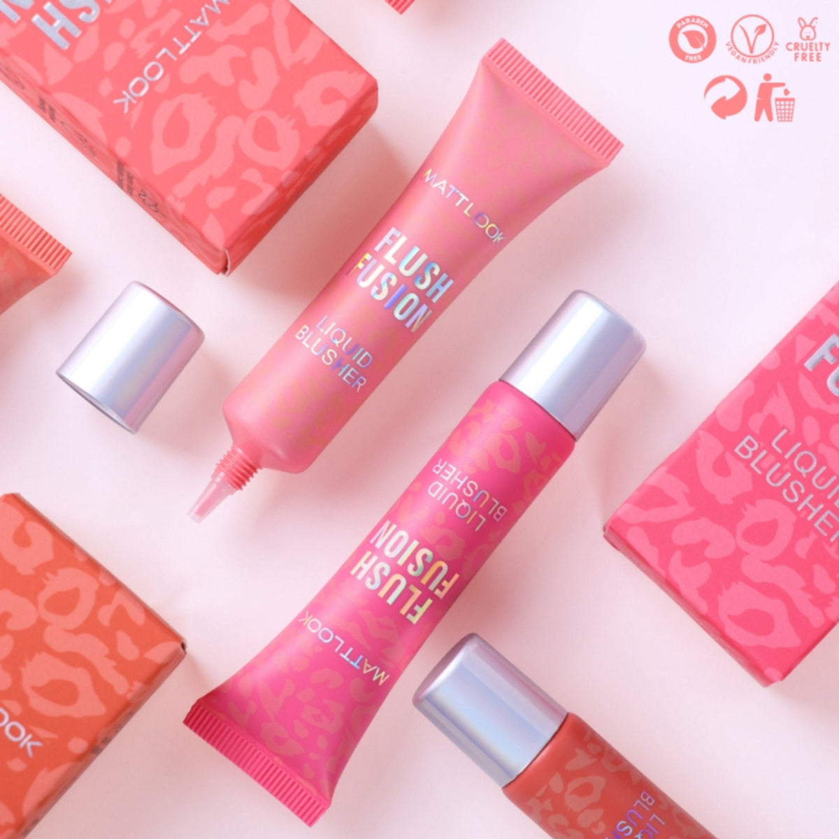 Matt Look Flush Fusion Liquid Blusher - Peachy Keen-03 | Grocsy
