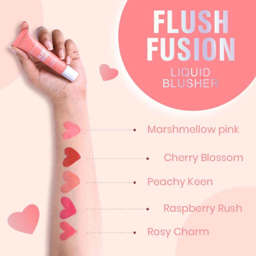 Matt Look Flush Fusion Liquid Blusher - Peachy Keen-03 | Grocsy