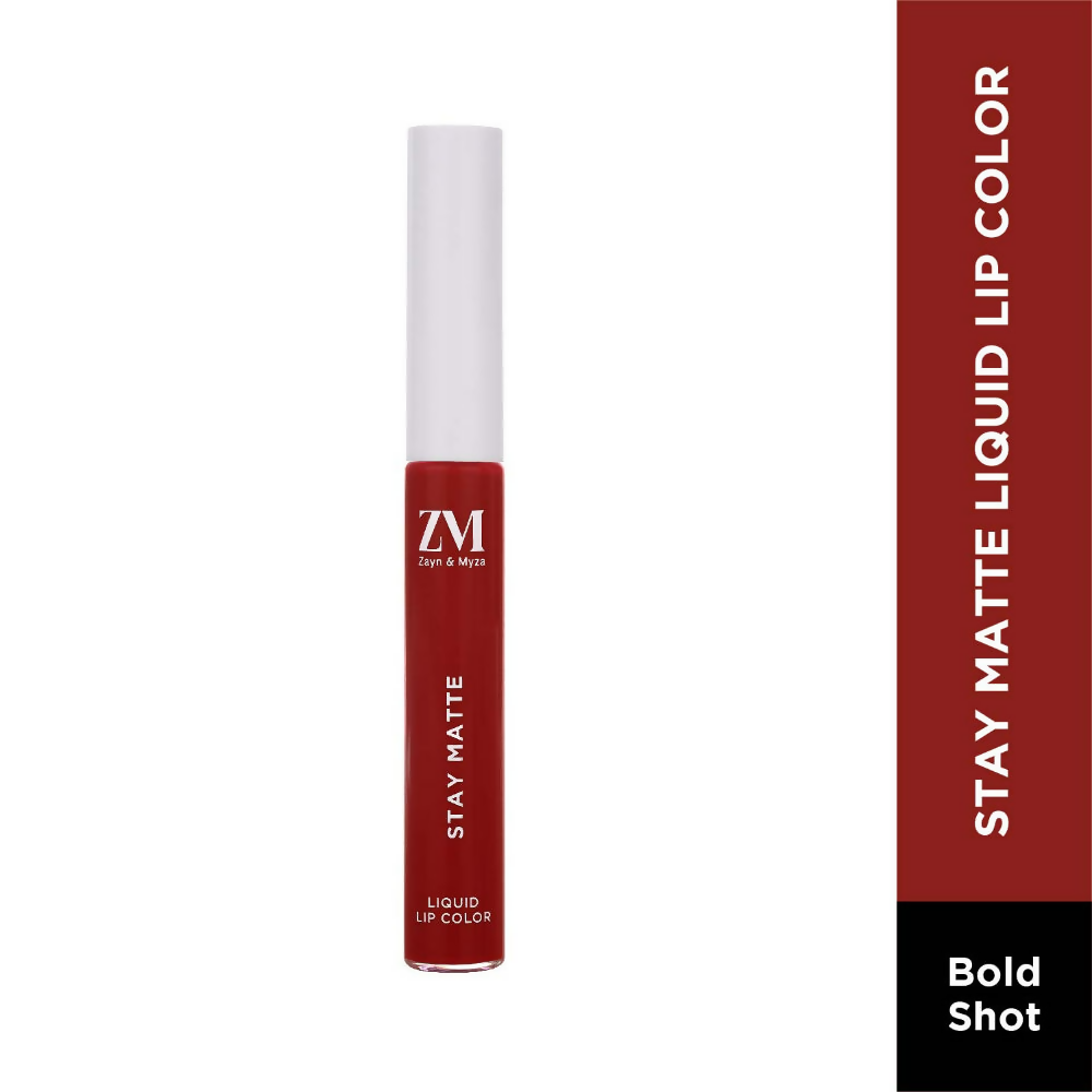 Zayn & Myza Stay Matte Liquid Lip Color - 12 Nude Blush | Grocsy