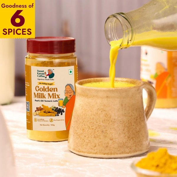 Sweet Karam Coffee Paati's Golden (Turmeric) Milk Mix | Grocsy