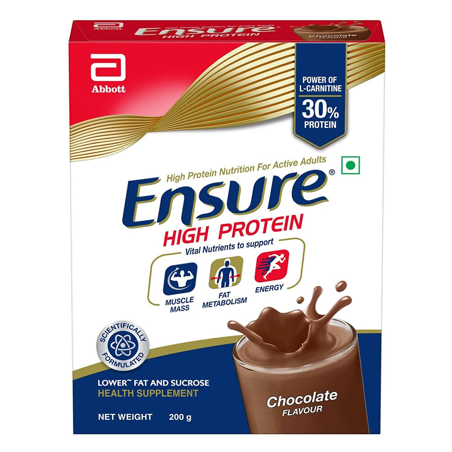 Ensure High Protein Drink for Physically Active Adults - Chocolate | Grocsy