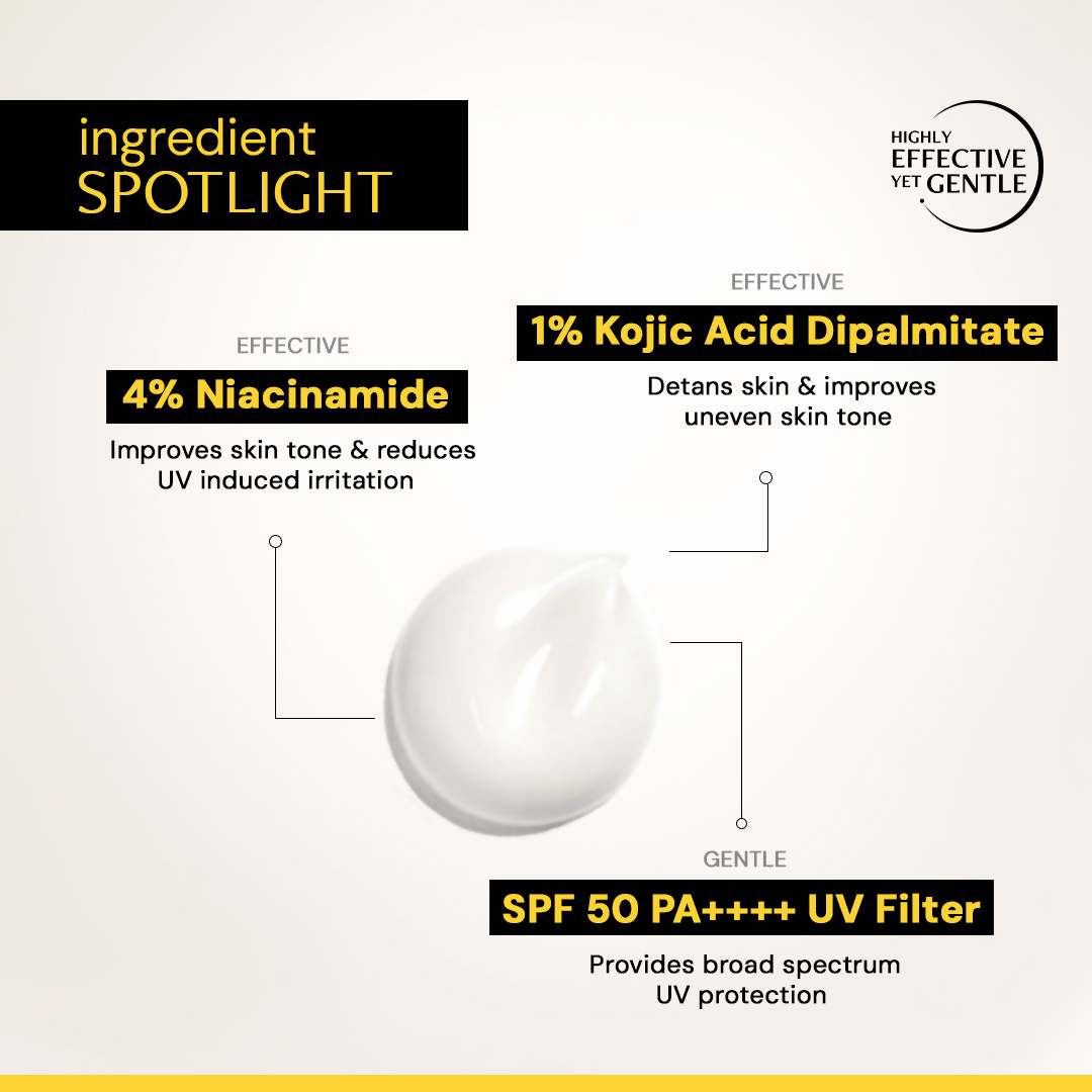 Deconstruct Detan Sunscreen Body Lotion, SPF 50 PA++++, Brightens & Protects | Grocsy