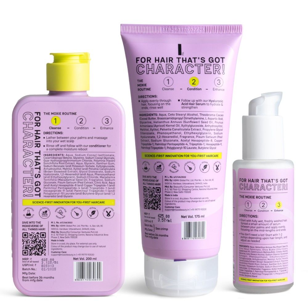 Moxie Beauty The Hydrorepair Wash Trio | Grocsy