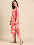 Sangria Women Printed Regular Pure Cotton Kurta with Palazzos & With Dupatta | Grocsy